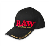 Gorra negra visera RAW