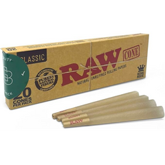 Conos de Papel RAW Cone Natural Unrefined Rolling Papers Classic - 20pzs